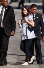 ZOOEY DESCHANEL Arrives at Jimmy Kimel Live! in Hollywood