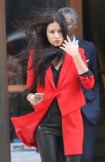 ADRIANA LIMA on the Set of a Maybelline Photoshoot in New York 04/21/2015