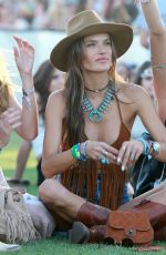 ALESSANDRA AMBROSIO at 2015 Coachella Music Festival, Day 2