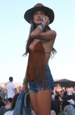 ALESSANDRA AMBROSIO at 2015 Coachella Music Festival, Day 2