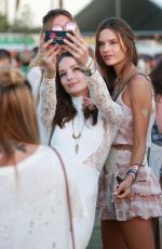 ALESSANDRA AMBROSIO at Coachella Valley Music Festival, Day 3