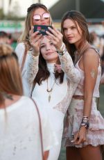 ALESSANDRA AMBROSIO at Coachella Valley Music Festival, Day 3