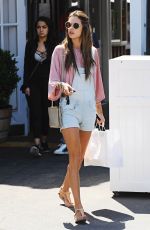 ALESSANDRA AMBROSIO in Shorts Leaves Brentwood Country Market