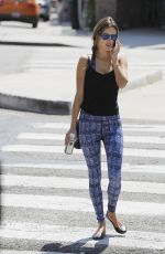 ALESSANDRA AMBROSIO Leaves a Yoga Class in Brentwood