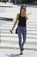 ALESSANDRA AMBROSIO Leaves a Yoga Class in Brentwood