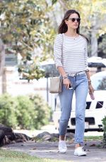 ALESSANDRA AMBROSIO Out and About in Brentwood 04/23/2015