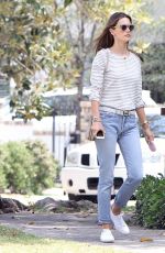 ALESSANDRA AMBROSIO Out and About in Brentwood 04/23/2015