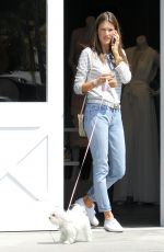 ALESSANDRA AMBROSIO Out and About in Brentwood 04/23/2015