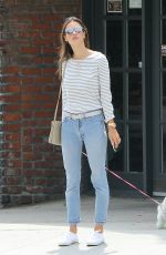 ALESSANDRA AMBROSIO Out and About in Brentwood 04/23/2015