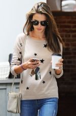 ALESSANDRA AMBROSIO Out for Coffee in Brentwood 04/20/2015