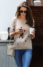 ALESSANDRA AMBROSIO Out for Coffee in Brentwood 04/20/2015