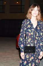 ALEXA CHUNG at Jeremy Scott and Moschino’s the Coolest Party