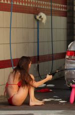 ALICIA ARDEN in Bikini at Car Wash in West Hollywood