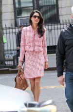 AMAL CLOONEY Out and About in New York