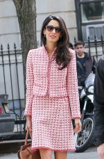 AMAL CLOONEY Out and About in New York