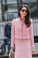 AMAL CLOONEY Out and About in New York