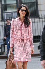 AMAL CLOONEY Out and About in New York