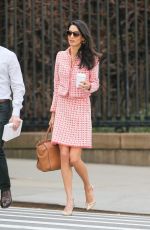 AMAL CLOONEY Out and About in New York