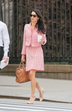 AMAL CLOONEY Out and About in New York