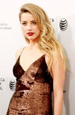 AMBER HEARD at When I Live My Life Over Again Premiere at TFF in New York