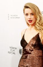 AMBER HEARD at When I Live My Life Over Again Premiere at TFF in New York