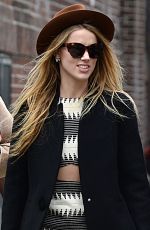 AMBER HEARD Out and About in New York 04/17/2015