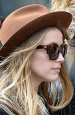 AMBER HEARD Out and About in New York 04/17/2015