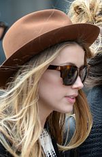 AMBER HEARD Out and About in New York 04/17/2015