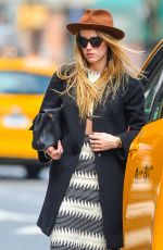 AMBER HEARD Out and About in New York 04/17/2015