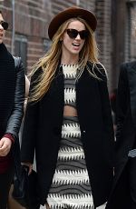 AMBER HEARD Out and About in New York 04/17/2015