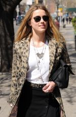 AMBER HEARD Out and About in New York