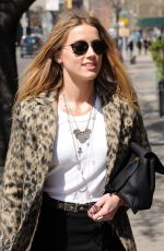 AMBER HEARD Out and About in New York