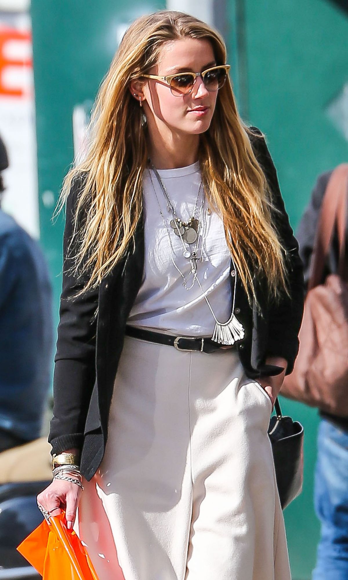 AMBER HEARD Out Shopping in New York AMBER HEARD Out Shopping in New York