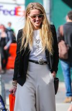 AMBER HEARD Out Shopping in New York