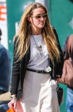 AMBER HEARD Out Shopping in New York