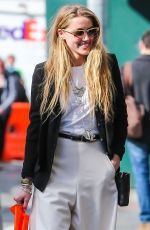 AMBER HEARD Out Shopping in New York