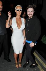 AMBER ROSE Arrives at Playground at Hilton in Liverpool