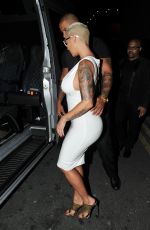 AMBER ROSE Arrives at Playground at Hilton in Liverpool