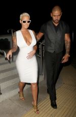 AMBER ROSE Arrives at Playground at Hilton in Liverpool