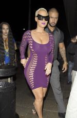 AMBER ROSE Arrives at Wwonderworld Club in Milton Keynes