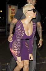 AMBER ROSE Arrives at Wwonderworld Club in Milton Keynes