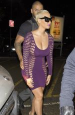 AMBER ROSE Arrives at Wwonderworld Club in Milton Keynes