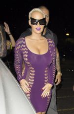 AMBER ROSE Arrives at Wwonderworld Club in Milton Keynes