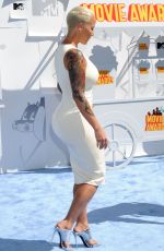 AMBER ROSE at 2015 MTV Movie Awards in Los Angeles
