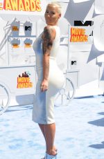 AMBER ROSE at 2015 MTV Movie Awards in Los Angeles