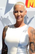AMBER ROSE at 2015 MTV Movie Awards in Los Angeles