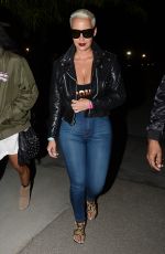 AMBER ROSE at Neon Carnival at Coachella Music Festival