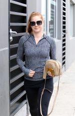 AMY ADAMS in Leggngs Leaves a Gym in Beverly Hills 04/22/2015