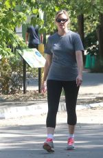 AMY SMART Out Hiking at Treepeople in Beverly Hills