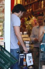 AMY SMART Shopping at Bristol Farms in West Hollywood